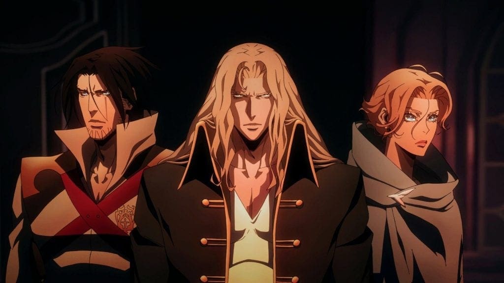 Trevor, Sypha, and Alucard. (Castlevania Season 2) 