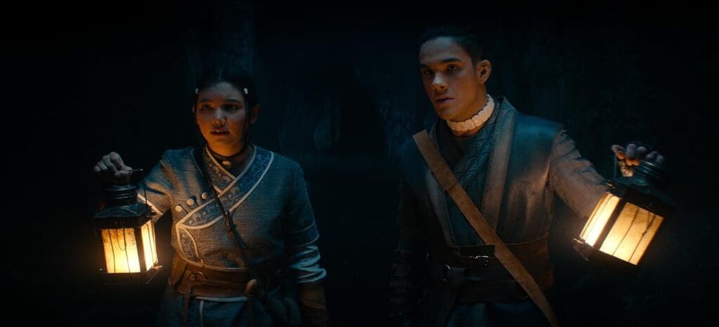 Katara and Sokka in the Omashu Tunnels- (Netflix's Avatar: The Last Airbender (2024) Review)